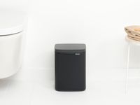 Brabantia bo afvalemmer 4 liter met kunststof binnenemmer matt black - thumbnail