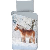 Good Morning Flanel Dekbedovertrek Haflinger Paard - thumbnail