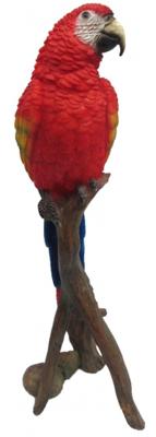 Esschert Design ara op stam 30,4 x 10,7 polyresin rood Esschert Design ara op stam 30,4 x 10,7 polyresin rood