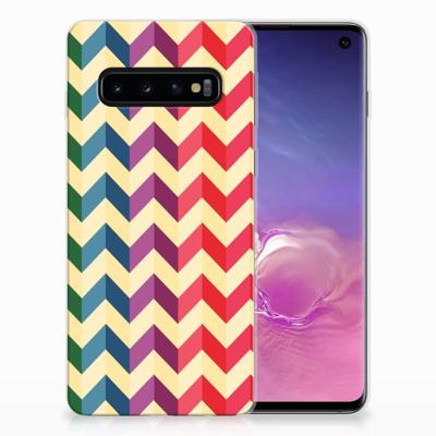 Samsung Galaxy S10 TPU bumper Zigzag Multi Color Samsung Galaxy S10 TPU bumper Zigzag Multi Color