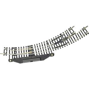 N Fleischmann rails (zonder ballastbed) 22273 Gebogen wissel, Elektrisch, Links 42 ° 194.6 mm, 228.2 mm 1 stuk(s)