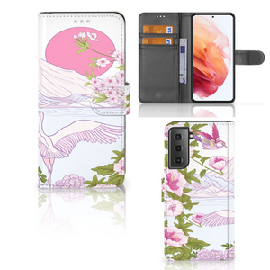 Samsung Galaxy S21 Telefoonhoesje met Pasjes Bird Standing