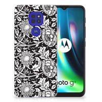 Motorola Moto G9 Play | E7 Plus TPU Case Black Flowers