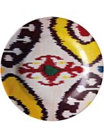 Les-Ottomans assiette en céramique Ikat (19 cm) - Blanc - thumbnail