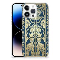 iPhone 14 Pro Max TPU Case Beige Flowers - thumbnail