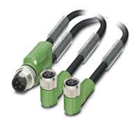 Phoenix 1671386 0.6 m Zwart, Grijs Signaalkabel