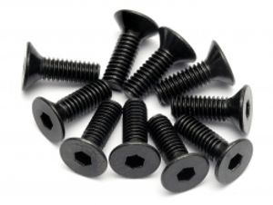 HPI - Flat head screw m4x12mm (hex socket/10pcs) (94530)