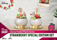 Disney Mini Diorama Stage Statues Pocket Plants Series Strawberry Special Edition Set 12 Cm