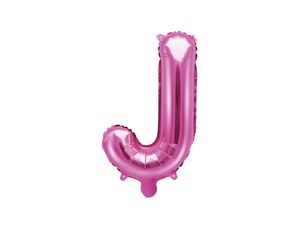 Folieballon Letter 'J' Donker Roze - 35cm