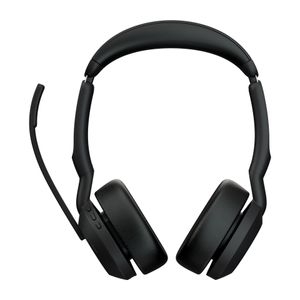 Jabra Evolve2 55 MS Stereo On Ear headset Computer Bluetooth Stereo Zwart Noise Cancelling, Ruisonderdrukking (microfoon) Headset, Microfoon uitschakelbaar