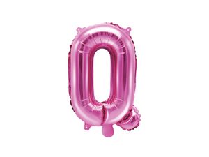 Folieballon Letter 'Q' Donker Roze - 35cm