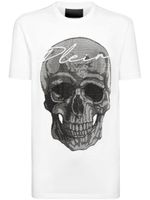 Philipp Plein t-shirt en coton à ornements en cristal - Blanc - thumbnail