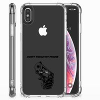 Apple iPhone X | Xs Anti Shock Case Gun Don't Touch My Phone