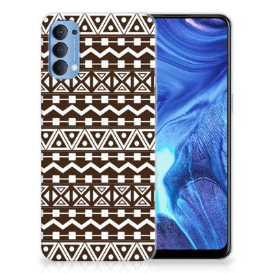 OPPP Reno 4 TPU bumper Aztec Brown