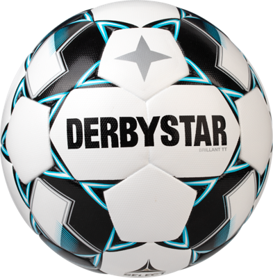 Derbystar Voetbal Brillant TT DB wit blauw zwart 1147 Derbystar Voetbal Brillant TT DB wit blauw zwart 1147