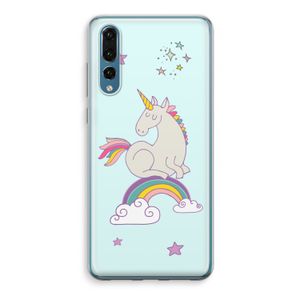 Regenboog eenhoorn: Huawei P20 Pro Transparant Hoesje