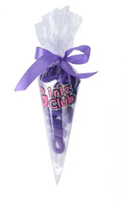 Free and Easy haarelastiekjes ijsje paars