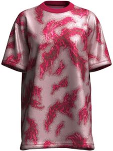 Margherita MACCAPANI t-shirt à imprimé en jacquard - Rouge