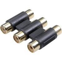 SpeaKa Professional SP-7870664 Cinch Audio Adapter [3x Cinch-koppeling - 3x Cinch-koppeling] Zwart - thumbnail