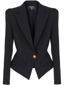 Balmain blazer à simple boutonnage - Noir