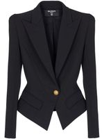 Balmain blazer à simple boutonnage - Noir