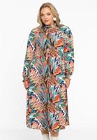 Yoek Jurk met gesmokte hals FUNKY | Multi | Maat 50/52