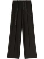 Off-White pantalon de costume à coutures contrastantes - Noir