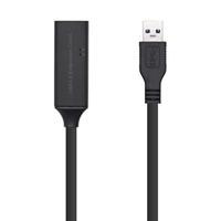 AISENS - A105-0407 - verlengkabel USB 3.0 met verlenging, type A/M-A/H, zwart, 5 m