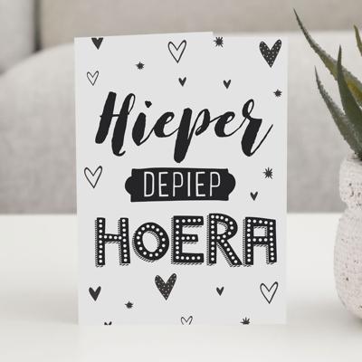 Wenskaart Hieper Depiep Hoera Wenskaart Hieper Depiep Hoera