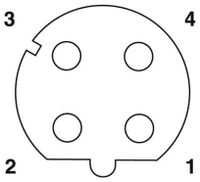 Phoenix Contact 1424326 Sensor/actuator inbouwconnector M12 Aantal polen (sensoren): 4 Bus, inbouw 1 stuk(s) - thumbnail