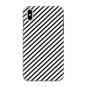 Strepen zwart-wit: iPhone XS Tough Case