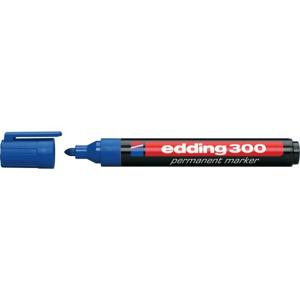 Edding 300 4-300003 Permanent marker Donkerblauw Watervast: Ja