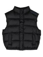 Emporio Armani Kids gilet matelassé à col montant - Noir