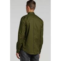 Purewhite slim fit overhemd 10201 donkergroen