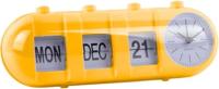 Karlsson Alarm Klok Retro Tube Kalender Flip Bright Geel
