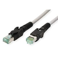 EasyLan VarioBoot patchkabel Cat.6A, S/FTP, grijs, 1 m