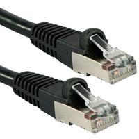 LINDY 47185 RJ45 Netwerkkabel, patchkabel CAT 6A S/FTP 20.00 m Zwart Snagless 1 stuk(s)