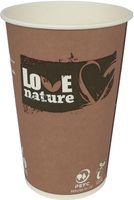 Drinkbeker Love Nature, uit karton, 180 ml, pak van 80 stuks - thumbnail