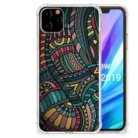 Apple iPhone 11 Pro Max Doorzichtige Silicone Hoesje Aztec