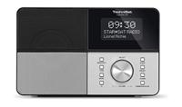 TechniSat Digitradio 306 DAB radio (DAB+, FM, AUX-ingang, hoofdtelefoonaansluiting, favorietengeheugen, wekker, verlicht display, klok en datumweergave) zwart