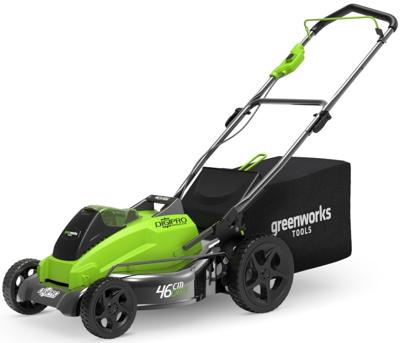 Greenworks GD40LM45 Accu grasmaaier | 40 Volt Lithium-Ion gazonmaaier 45 cm maaibreedte Greenworks GD40LM45 Accu grasmaaier | 40 Volt Lithium-Ion gazonmaaier 45 cm maaibreedte