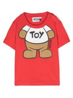 Moschino Kids t-shirt en coton à motif Teddy Bear - Rouge - thumbnail