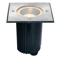 SLV buiten grondspot Dasar 80 vierkant - edelstaal