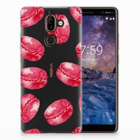 Nokia 7 Plus Siliconen Case Pink Macarons - thumbnail