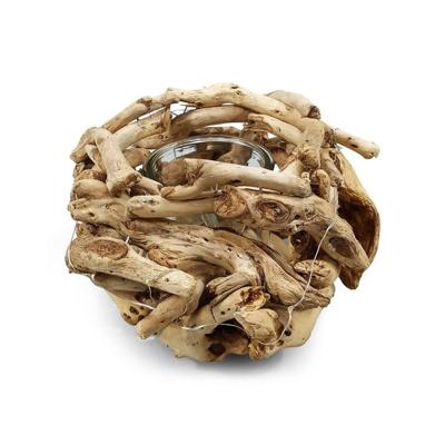 Drijfhout Bol Windlicht (12 cm) Drijfhout Bol Windlicht (12 cm)