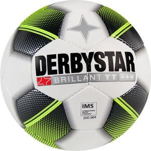 Derbystar Voetbal Brillant TT - wit/zwart/fluo