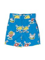 Stella McCartney Kids short à imprimé graphique - Bleu