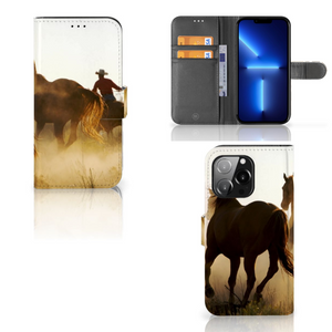 iPhone 13 Pro Telefoonhoesje met Pasjes Design Cowboy