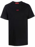 424 t-shirt à logo brodé - Noir