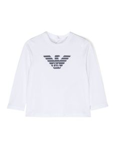 Emporio Armani Kids t-shirt en coton à logo imprimé - Blanc